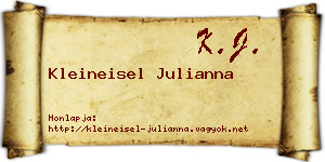 Kleineisel Julianna névjegykártya